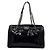 Chanel Borsa a tracolla Reverso Boy in vernice nera con catena Nero