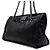 Chanel Borsa a tracolla Reverso Boy in vernice nera con catena Nero - vista 2