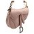 Dior Mini borsa tote saddle in raso rosa con cristalli - vista 4