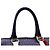 Fendi Borsa Boston in tela FF viola - vista 10