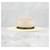 Chanel Bucket Hat aus Raffia mit CC-Logo-Band Silber - Ansicht 2