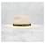 Chanel Bucket Hat aus Raffia mit CC-Logo-Band Silber - Ansicht 3