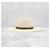 Chanel Bucket Hat aus Raffia mit CC-Logo-Band Silber - Ansicht 4