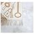 Hermès Nuovo Prodotto Casac Porte Clef Sciarpa in Cashmere Camel Blanc Marrone - vista 5
