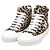 Louis Vuitton Sneakers con patch ricamato leopardato Argento
