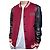 Philipp Plein Giacca Teddy in pelle rossa con patch tigre e logo argento Rosso