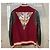 Philipp Plein Giacca Teddy in pelle rossa con patch tigre e logo argento Rosso - vista 2