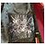 Philipp Plein Giacca Teddy in pelle rossa con patch tigre e logo argento Rosso - vista 8