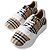 Burberry Sneakers Vintage in Camoscio e Pelle a Quadretti Multicolore