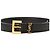 Saint Laurent Cintura Monogram da Uomo Nero - vista 6