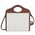 Burberry Zweifarbige Mini-Tasche aus Canvas und Leder stamp: Rot - Ansicht 3