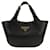 Prada Medium Leder Tote Bag stamp: OOO Schwarz