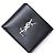 Saint Laurent Bell Italia Silver Logo Wallet Brown