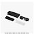 Saint Laurent Gafas de sol Cassandra Monogram Square Flat Top Asian Fit Castaño - vista 9