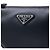 Prada Bolsa de ombro triangular em couro para homem ASK (OLO) Preto - vista 6