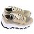Brunello Cucinelli Glitzer-Sneaker aus Strick und Wildleder Mehrfarben