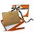 Hermès Cartera Compacta Bearn Camel Gold Naranja