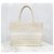 Dior Borsa Book Tote Medium Oblique White Gold Bianco - vista 3