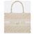 Dior Borsa Book Tote Medium Oblique White Gold Bianco - vista 8