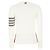 Thom Browne Milano-Strick mit Four Bar Streifen Weiß - Ansicht 5