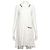 Thom Browne Vestido de algodón blanco con tres rayas para mujer