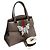 Gucci Borsa Farfalla in Cristallo Marrone - vista 3