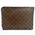 Jimmy Choo Monogram Etui Voyage MM Marrone - vista 4