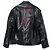Dries Van Noten Leder-Bikerjacke Schwarz - Ansicht 2