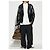 Dries Van Noten Leder-Bikerjacke Schwarz - Ansicht 9
