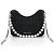 Miu Miu Borsa a tracolla in Nappa con catena di perle, borsa hobo a tracolla Nero - vista 9