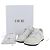 Dior White Oblique One Sneaker aus perforiertem Kalbsleder Weiß