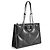 Salvatore Ferragamo Saco Tote acolchoado Viva Bow com strass Preto - vista 4