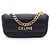 Céline Mini borsa a tracolla e spalla in vitello matelassé monocromo Nero
