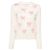 Comme Des Garcons Wollcardigan mit Ribbon-Intarsia-Jacquard (NN) Weiß