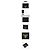 Prada Tarjetero Saffiano Gold Logo Black QWA - vista 2