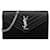 Saint Laurent Borsa a tracolla Monogram Chain Silver Black Nero
