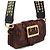 Burberry Bolsa de ombro e crossbody feminina Madison em python com fivela dourada - vista 4