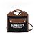 Burberry Borsa Tote Micro e Borsa a Tracolla e Spalla in Pelle e Tela Nera