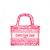 Dior Neon Pink Book Tote Mini Canvas Bag Season - Ansicht 2
