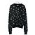 Saint Laurent Black Star Pelzstrick Schwarz