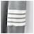 Thom Browne Rollkragenpullover aus Waffelstrick in Grau mit diagonalen Streifen Braun - Ansicht 7