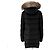 Moncler Fragonnette Damen Daunenmantel mit Fuchsfell Schwarz - Ansicht 6