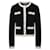 Tory Burch Grober Cardigan mit Wollbesatz Schwarz