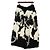 Loewe Collaboration Unisex-Hose aus Intarsia-Wolle mit Stiefmütterchen-Muster Weiß