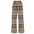 Burberry pantalones de sarga de algodón a cuadros Multicolor