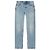 Saint Laurent Vaqueros de tiro bajo en denim azul