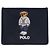 Ralph Lauren Kartenetui Navy mit besticktem Bären-Logo Schwarz