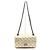 Chanel Vintage Mini Schultertasche aus Kalbsleder Golden