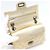 Chanel Vintage Mini Schultertasche aus Kalbsleder Golden - Ansicht 6