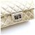 Chanel Vintage Mini Schultertasche aus Kalbsleder Golden - Ansicht 9